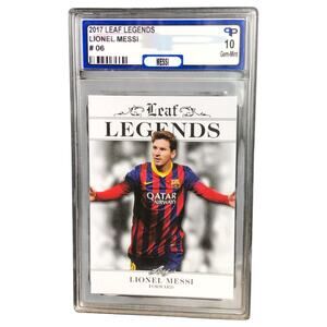 2017 Leaf Legends #06 Lionel Messi 10 Gem-Mint Barcelona